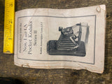 1914 Vtg Eastman Kodak No.1A Model Folding Camera w/ Case Instructions Pocket!