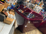OEM Mysterious Red Saddlebags Harley Touring FLH gLIDE 2013< Chrome Trim Spoiler