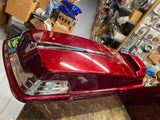 OEM Mysterious Red Saddlebags Harley Touring FLH gLIDE 2013< Chrome Trim Spoiler