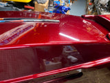 OEM Mysterious Red Saddlebags Harley Touring FLH gLIDE 2013< Chrome Trim Spoiler