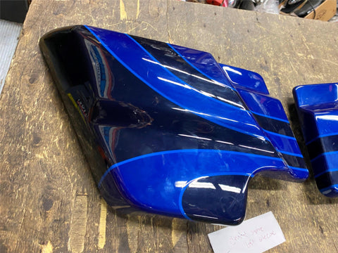 Left Side Cover panel Harley Touring FLH gLIDE Crushed saphire Blue Ultra Glide