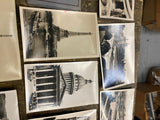 VTG Pack PARIS Black/White Photographs Postcards 1940's CAP Tourist Collectible