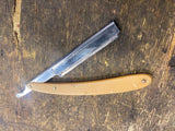 Guarino Straight Edge Razor Brooklyn NY Shaving Barber Vtg Celloid Replaceable b