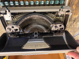 Vtg  Remington Quiet-Riter portable typewriter Carry Case 50's Green Keys Miracl