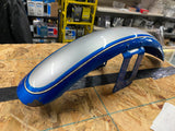 OEM Front Fender Silver Blue Harley Dyna FXR Sporster FXD Factory Custom Narrow