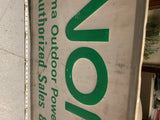 Vtg metal sign Noma Outdoor Power Equipment 70's Alum 47x24 Advertising Oil Gas