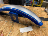 OEM Front Fender Silver Blue Harley Dyna FXR Sporster FXD Factory Custom Narrow