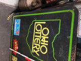 Vtg rare metal Ohio Lottery retail sign 48x36 Pick 3 4 Super Lotto Advertising!