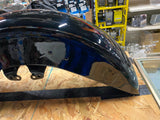 Vivid black OEM Front Fender Harley STreet Road Glide FLH 2014^ Clean Straight