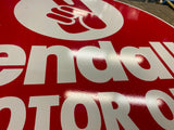 Vtd Kendall Motor Oil Gas Metal Double Sided Sign 23" 85 Advertising Service Sta