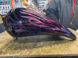 Stretched Softail Gas Tank Custom Flame Paint Chopper 84-99 FXST Fatboy Heritage