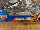 Rare NOS Discovery Channel American Chopper Lucy's Bike 1/10 Scale Toy Harley!