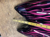 Stretched Softail Gas Tank Custom Flame Paint Chopper 84-99 FXST Fatboy Heritage
