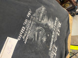 Vtg Harley Davidson Akron Oh Rubber City Burning Rubber T Shirt Black Men 4XL
