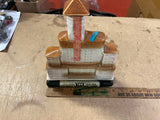EMPTY VTG 1968 The Broadmoor Jim Beam Whiskey Decanter Bottle Barware Decor