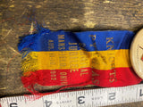 1902 Vtg Knights of Pythias fraternal ribbon badge Carnival Jubilee Mansfield oh