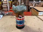 EMPTY VTG 1976 Republican Elephant Jim Beam Whiskey Decanter