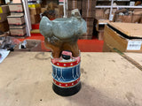 EMPTY VTG 1976 Republican Elephant Jim Beam Whiskey Decanter
