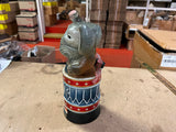 EMPTY VTG 1976 Republican Elephant Jim Beam Whiskey Decanter