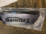 1969 Triumph Trident gas tank Emblem Badge T150 Left OEM Bread box NOS 82-9360
