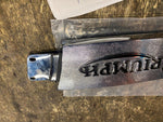 1969 Triumph Trident gas tank Emblem Badge T150 Left OEM Bread box NOS 82-9360