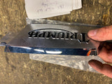 1969 Triumph Trident gas tank Emblem Badge T150 Left OEM Bread box NOS 82-9360