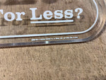 VTG 1983 Made In USA Blatz Why Pay More For Less Lighted Advertising Sign