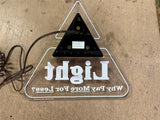 VTG 1983 Made In USA Blatz Why Pay More For Less Lighted Advertising Sign