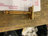 Vtg Gillette Gold Tech safety razor Shaving Barber Double Edge 40's Collectible!
