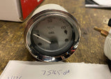 HARLEY FLH STREET ROAD GLIDE ULTRA TOURING SILVER FACE OIL PRESSURE GAUGE FAIRIN