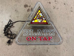 VTG 1983 Made In USA Blatz On Tap Lighted Advertising Sign Man Cave Decoration