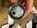 HARLEY FLH STREET ROAD GLIDE ULTRA TOURING SILVER FACE OIL PRESSURE GAUGE FAIRIN