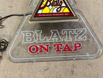 VTG 1983 Made In USA Blatz On Tap Lighted Advertising Sign Man Cave Decoration