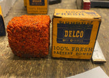 Vtg Delco Dry Charge emergency 50's Auto Truck Advertising Gas OIl Collector!