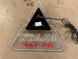 VTG 1983 Made In USA Blatz On Tap Lighted Advertising Sign Man Cave Decoration