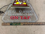 VTG 1983 Made In USA Blatz On Tap Lighted Advertising Sign Man Cave Decoration