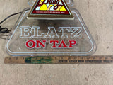 VTG 1983 Made In USA Blatz On Tap Lighted Advertising Sign Man Cave Decoration