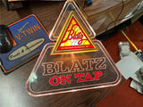 VTG 1983 Made In USA Blatz On Tap Lighted Advertising Sign Man Cave Decoration
