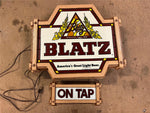 VTG 1977 Made In USA Blatz Americas Great Light Beer Lighted Advertising Sign