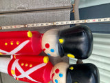 Vtg 32" Blow Mold Toy Soldiers EMPIRE Plastic 70's  Decor Christmas Holiday Pr!