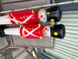 Vtg 32" Blow Mold Toy Soldiers EMPIRE Plastic 70's  Decor Christmas Holiday Pr!