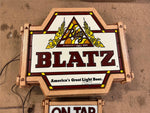 VTG 1977 Made In USA Blatz Americas Great Light Beer Lighted Advertising Sign