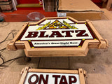 VTG 1977 Made In USA Blatz Americas Great Light Beer Lighted Advertising Sign