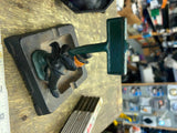 Vtg 40's cast iron ashtray Drunk On Light pole Souvenir Antique Cigar Cigarette