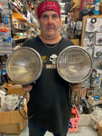30's Ford OEM Headlights Model A B Twolite Stainless Hot Street Rod SCTA Coupe!