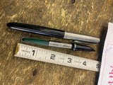 Vtg Parker 21 Fountain Pen Celluloid 1950's Collectible Aerometric Med hooded