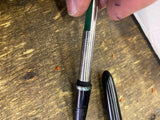 Vtg Parker 21 Fountain Pen Celluloid 1950's Collectible Aerometric Med hooded