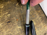 Vtg Parker 21 Fountain Pen Celluloid 1950's Collectible Aerometric Med hooded