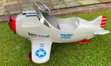 Pedal Car US Army Airplane Metal Toy Ride On Display Steelcraft Military Man Cav