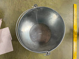 Lot of 2 Bud Light Embossed Metal Ice Buckets With Handles Basketball